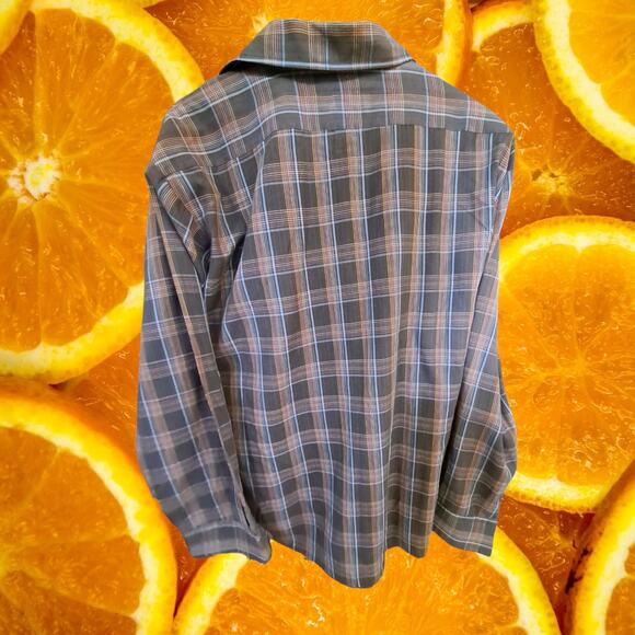 Vintage Kentfield Colorful Plaid Button Up Shirt Size XL - Picture 6 of 7